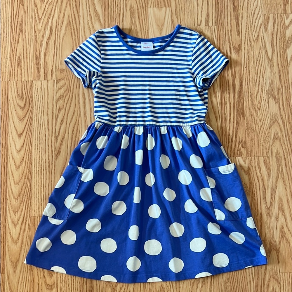 Hanna Andersson Blue and White Casual Sundress